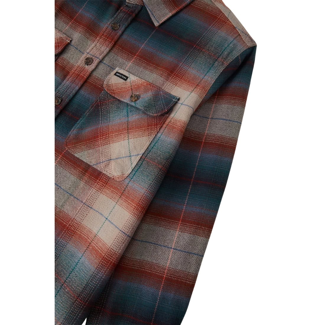 Brixton Bowery Flannel Shirt - Multi Shadow - Mens Flannel Shirt by Brixton