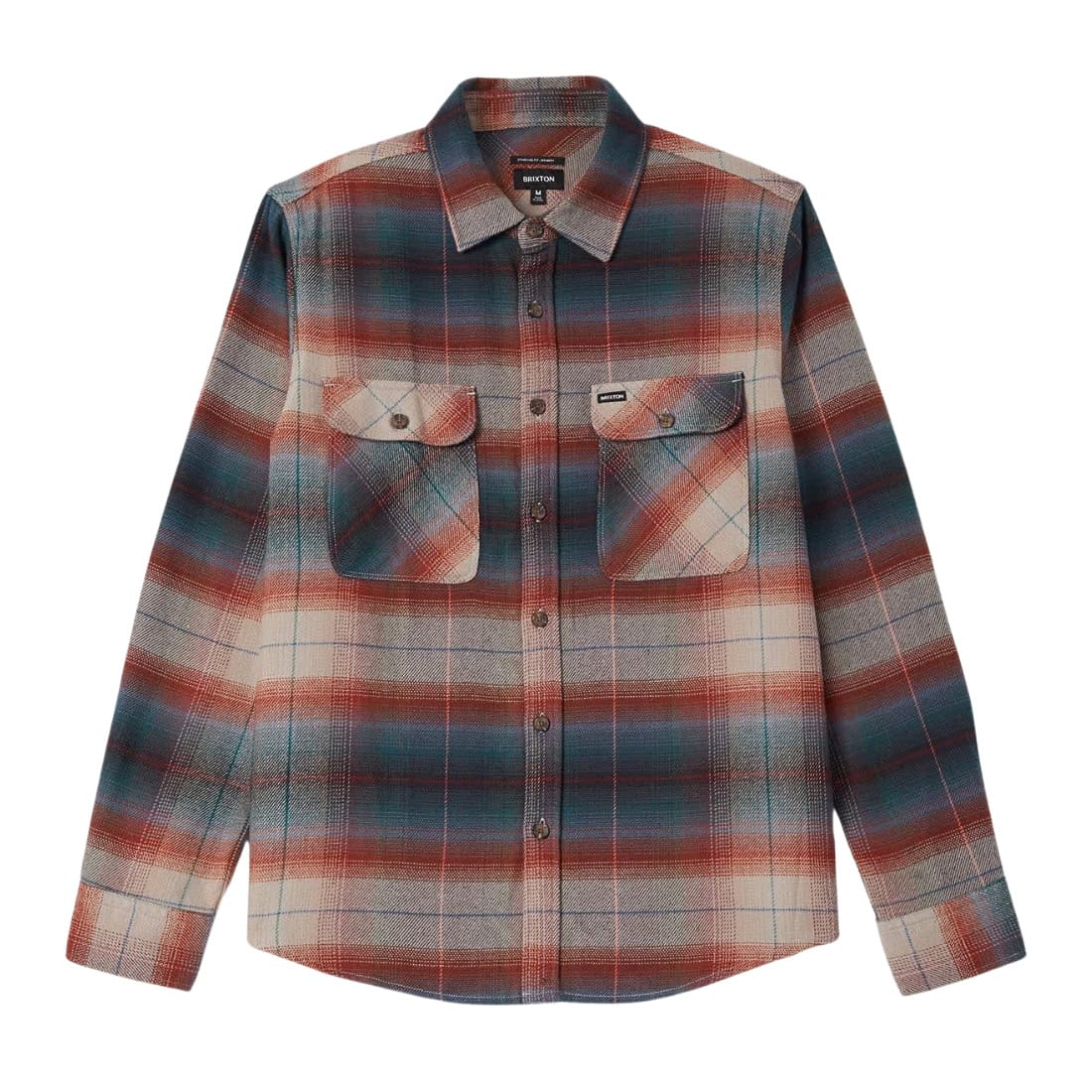 Brixton Bowery Flannel Shirt - Multi Shadow - Mens Flannel Shirt by Brixton