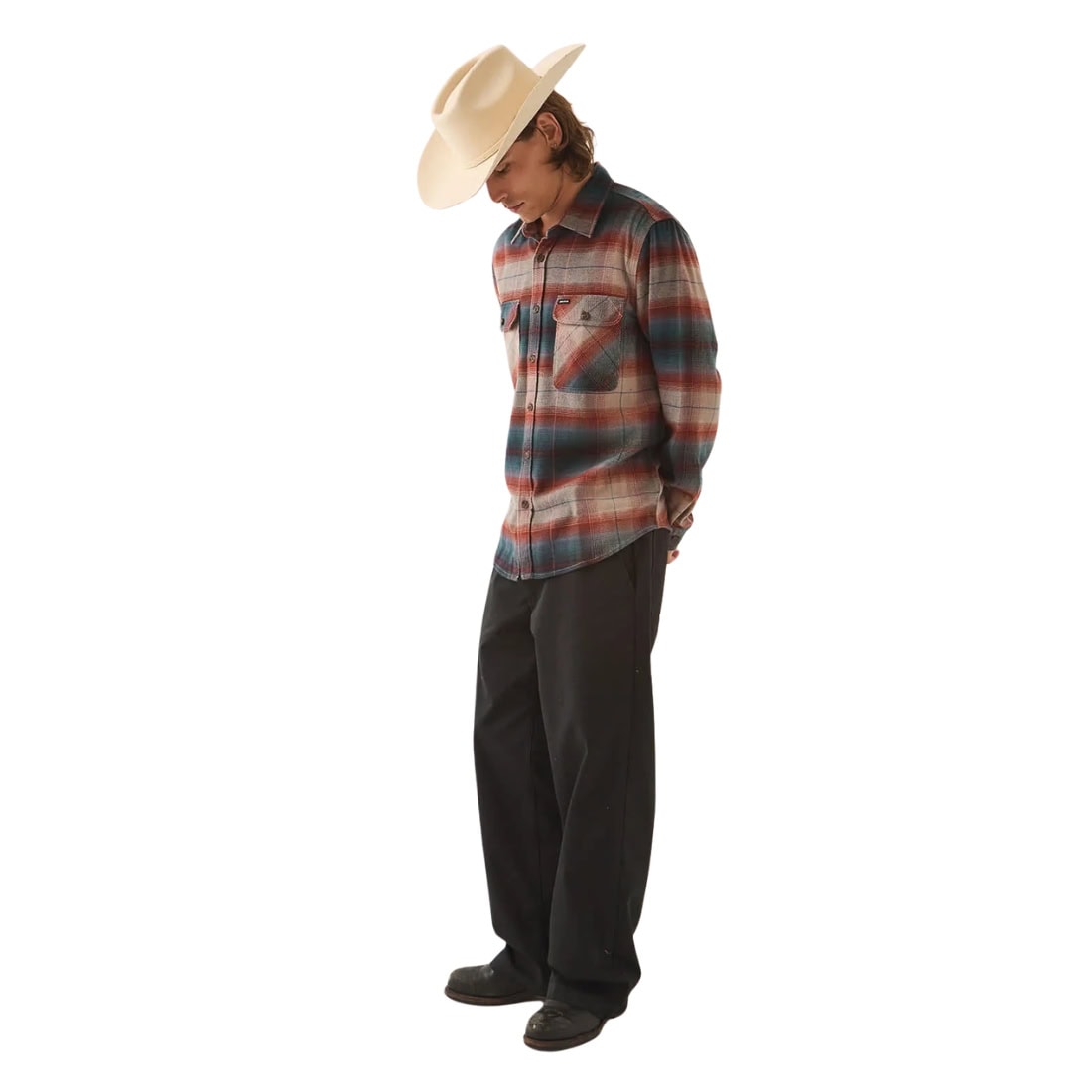 Brixton Bowery Flannel Shirt - Multi Shadow - Mens Flannel Shirt by Brixton