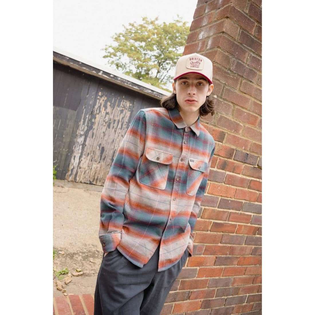 Brixton Bowery Flannel Shirt - Multi Shadow - Mens Flannel Shirt by Brixton