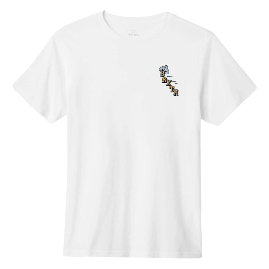 Brixton Buck Club T-Shirt - White - Mens Graphic T-Shirt by Brixton