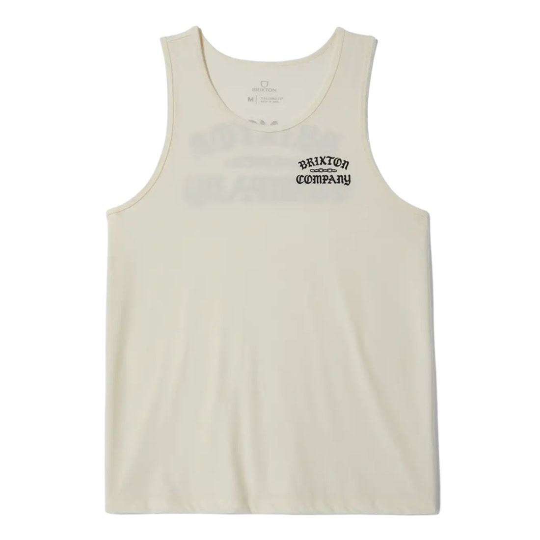 Brixton Chains Tank Top Vest - Off White - Mens Skate Brand Vest/Tank Top by Brixton