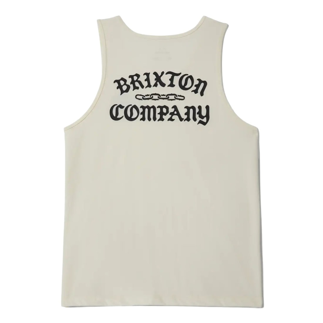 Brixton Chains Tank Top Vest - Off White - Mens Skate Brand Vest/Tank Top by Brixton