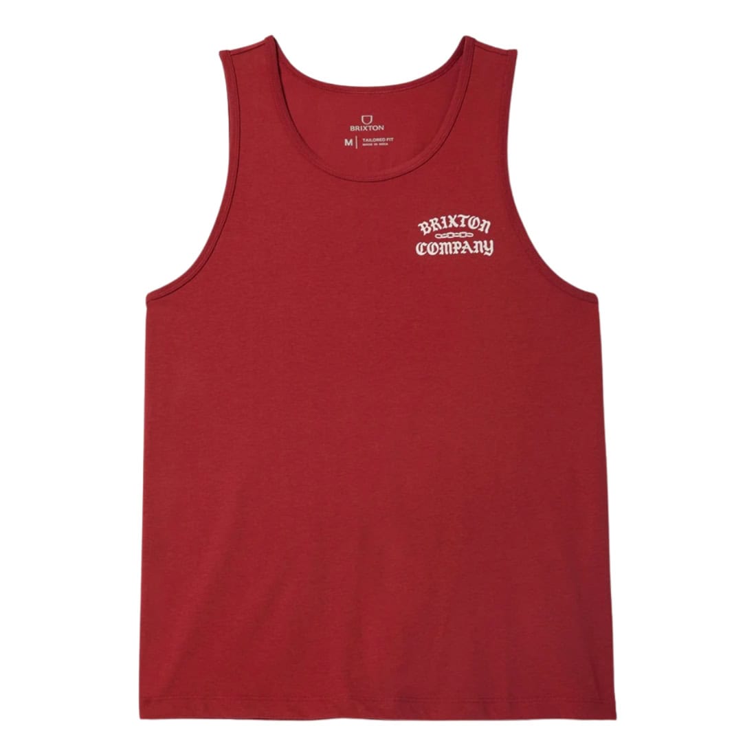 Brixton Chains Tank Top Vest - Robust Red - Mens Skate Brand Vest/Tank Top by Brixton