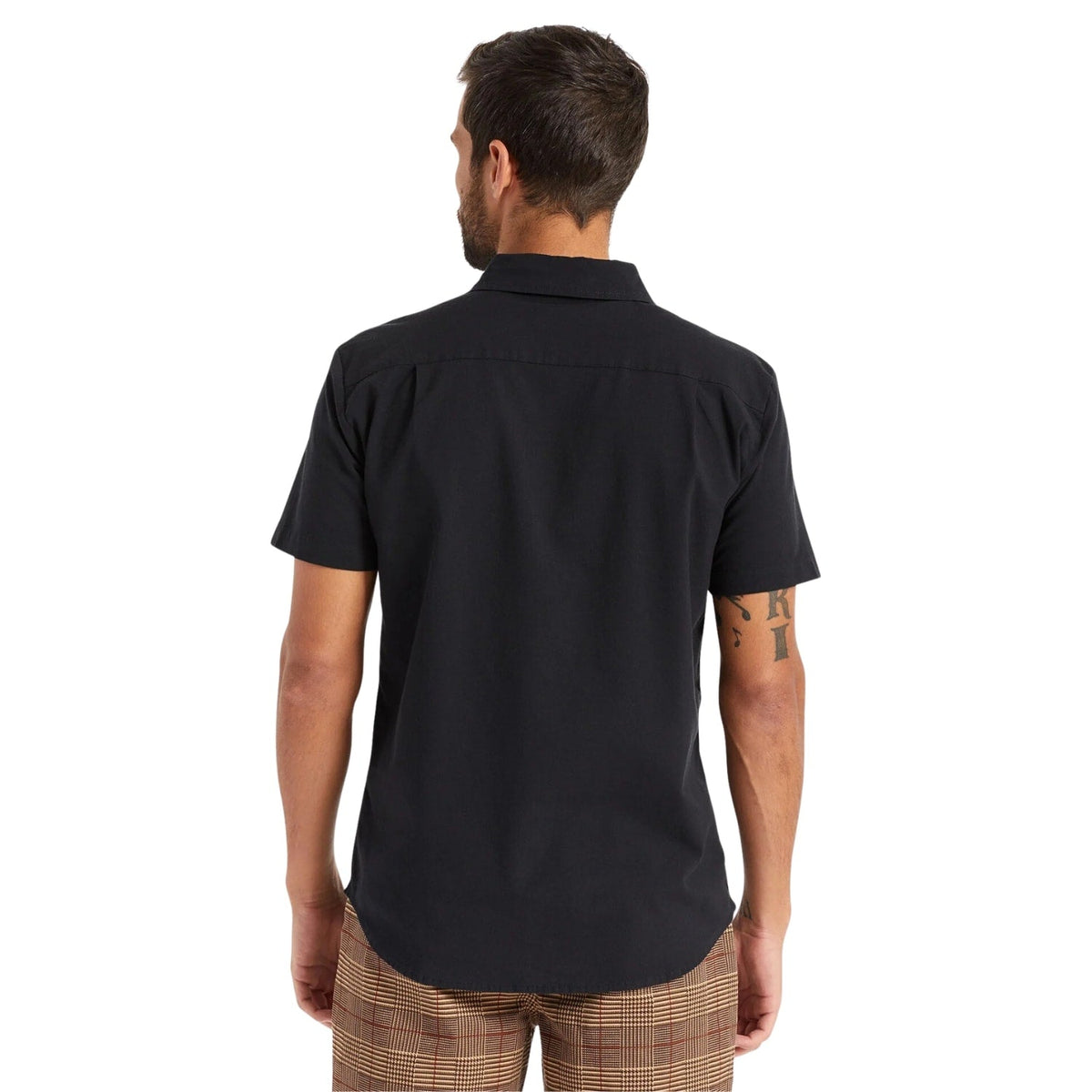 Brixton Charter Oxford Shortsleeve Shirt - Black