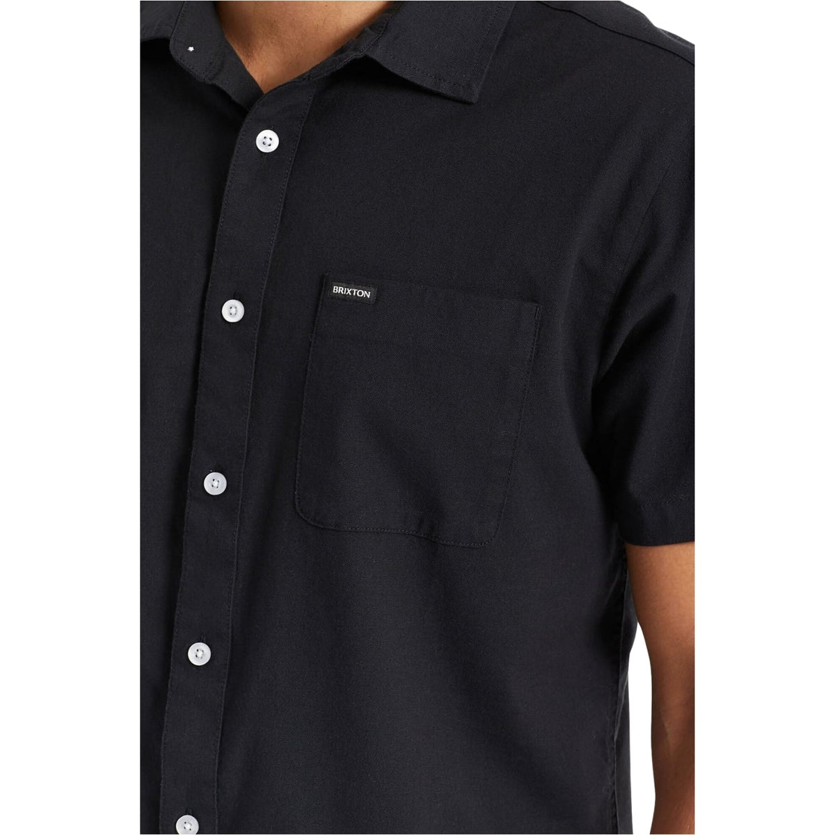 Brixton Charter Oxford Shortsleeve Shirt - Black