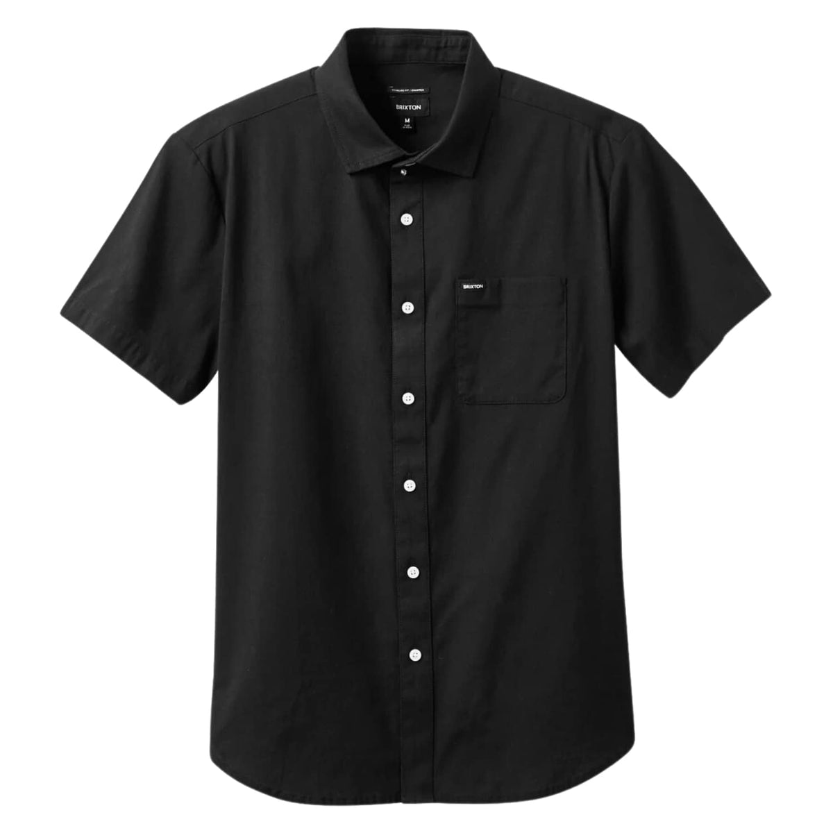 Brixton Charter Oxford Shortsleeve Shirt - Black