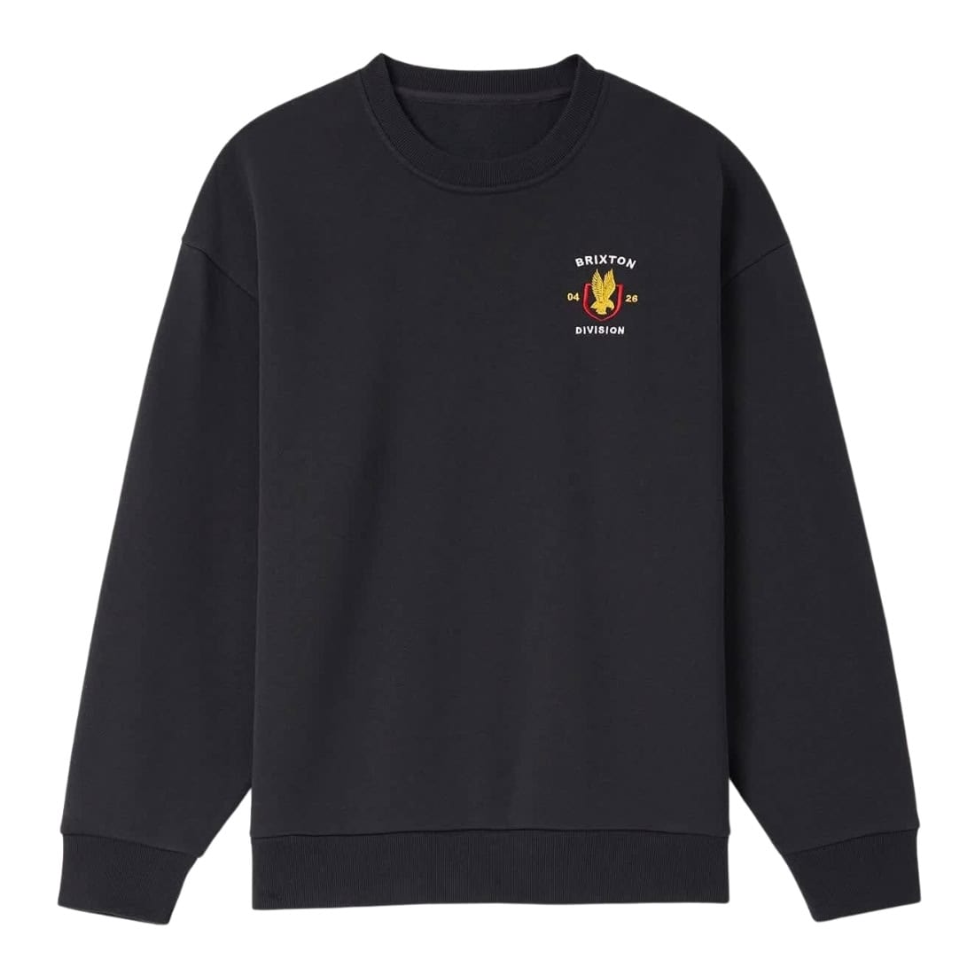 Brixton Covall Crew - Black - Mens Crew Neck Sweatshirt by Brixton