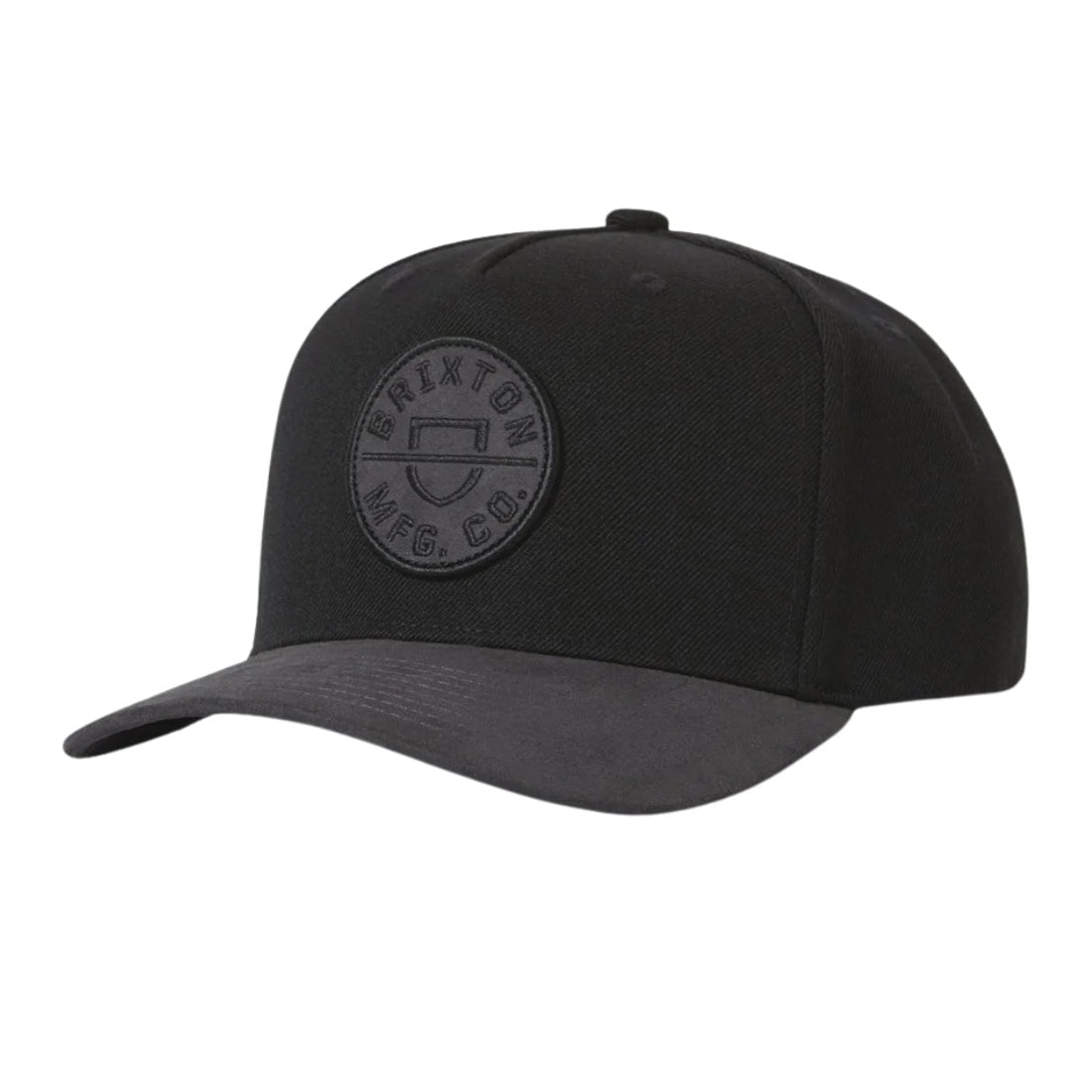 Brixton Crest C MP Snapback - Black/Black - Snapback Cap by Brixton One Size