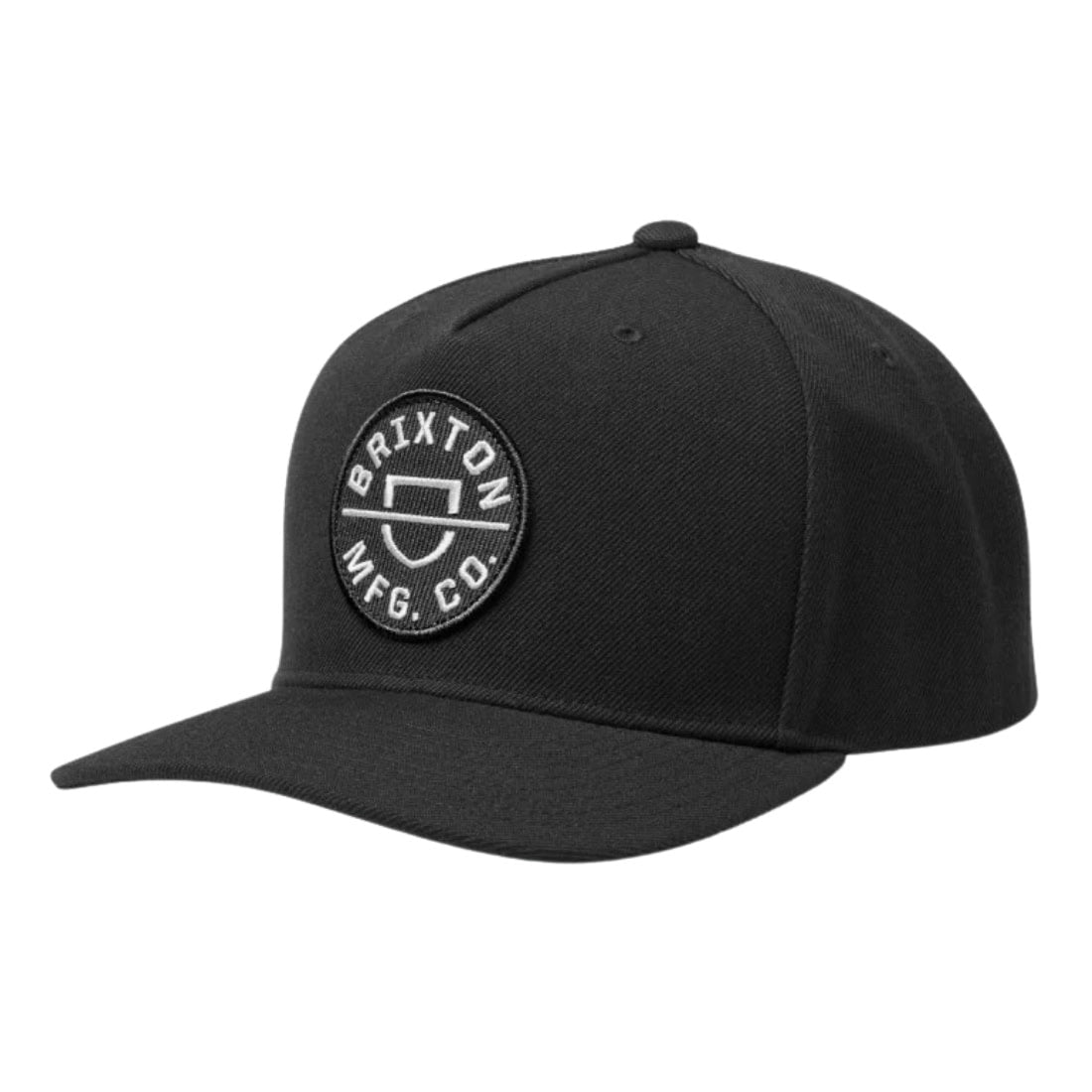 Brixton Crest C MP Snapback Cap - Black - Snapback Cap by Brixton One Size