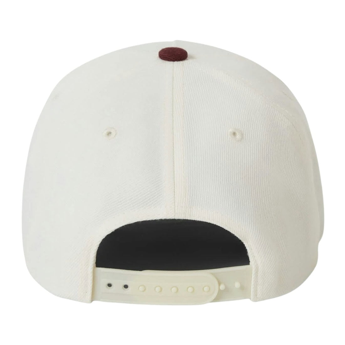 Brixton Crest C MP Snapback Cap - Port/Off White - Snapback Cap by Brixton One Size