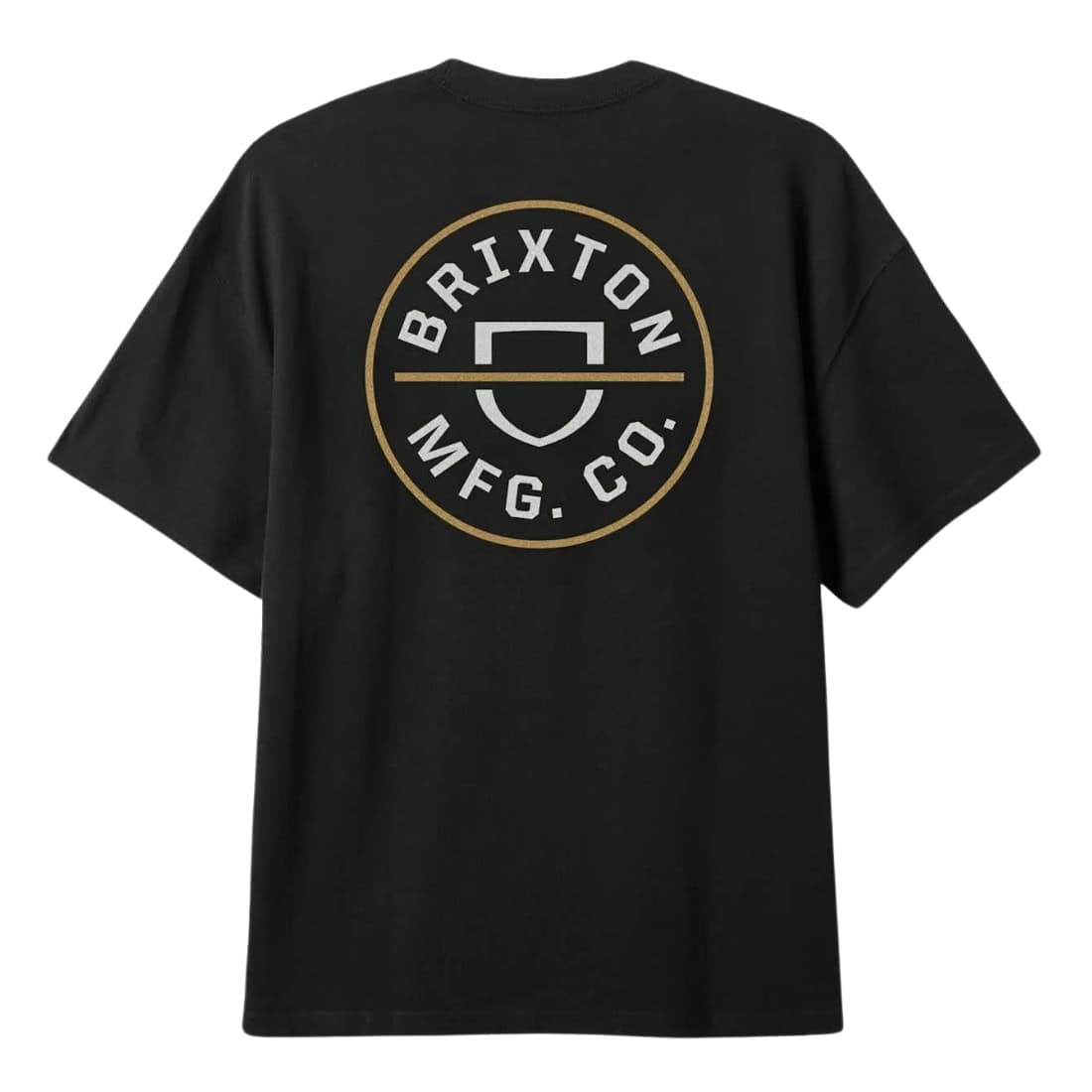 Brixton Crest II T-Shirt - Black/Off White/Copper - Mens Graphic T-Shirt by Brixton