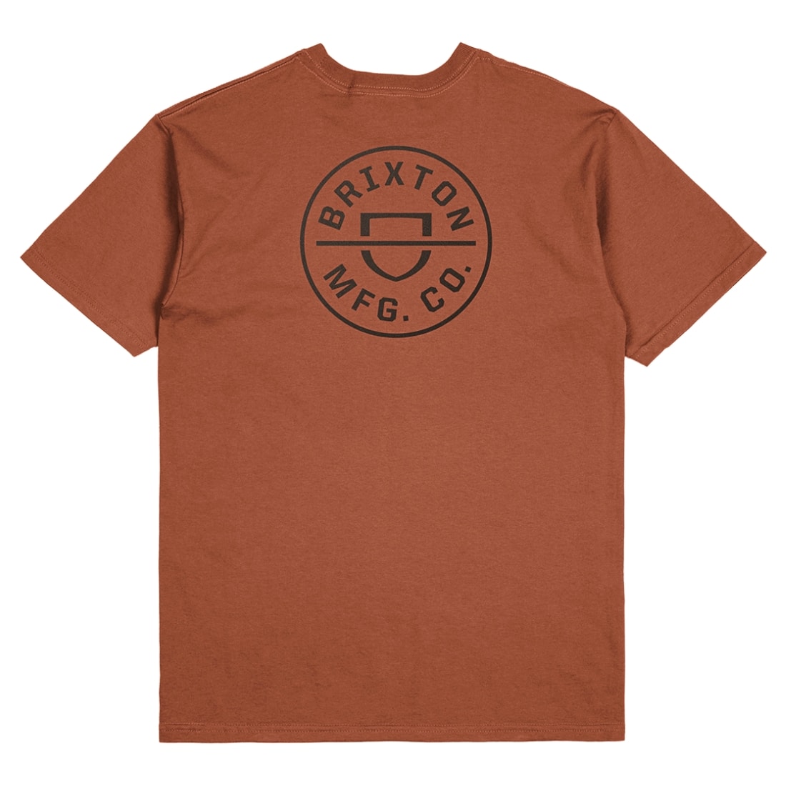 Brixton Crest II T-Shirt - Terracotta/Washed Black - Mens Skate Brand T-Shirt by Brixton