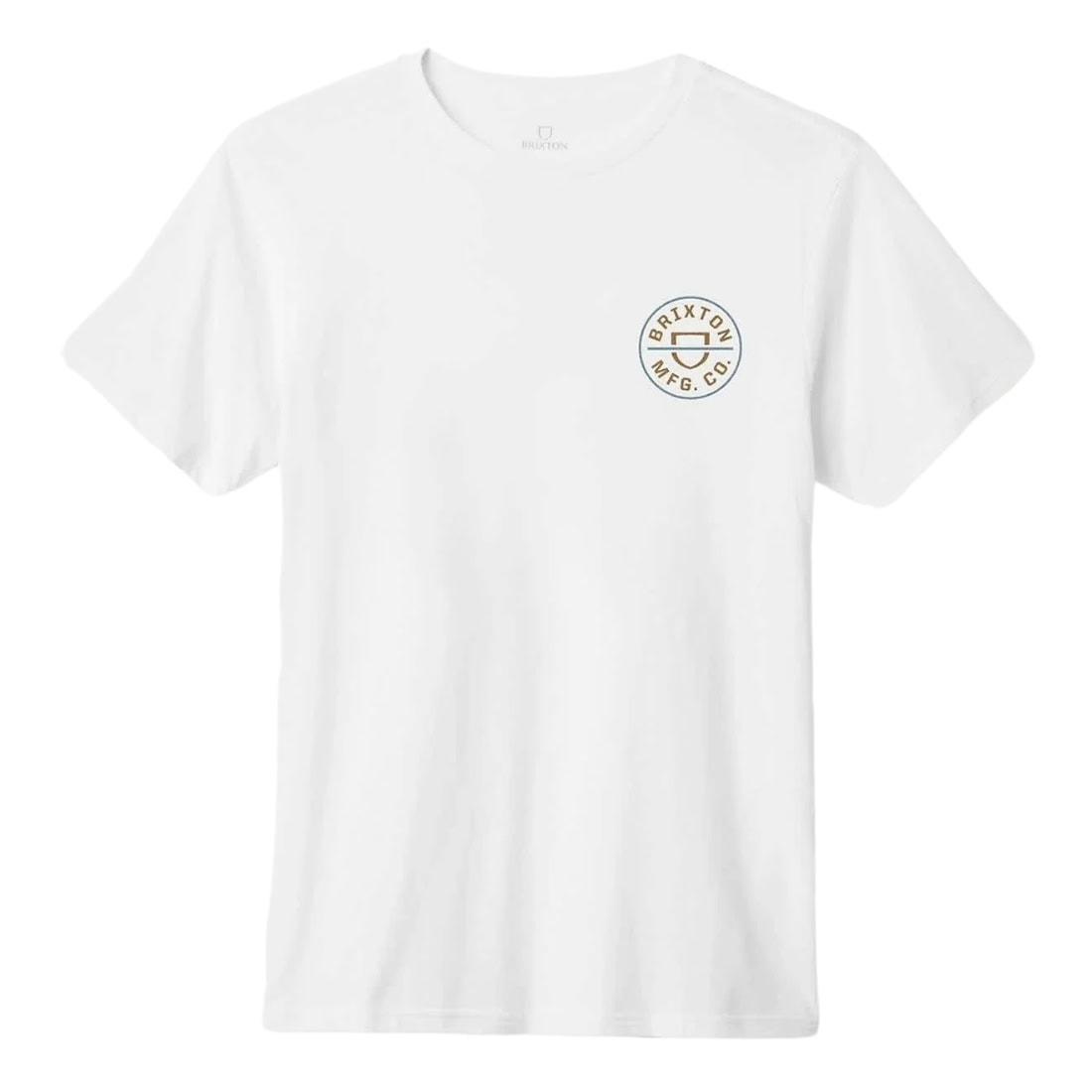 Brixton Crest II T-Shirt - White - Mens Graphic T-Shirt by Brixton