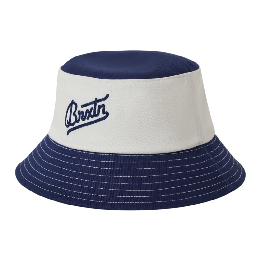Brixton Eldon Packable Bucket Hat - Midnight Blue/Off White - Bucket Hat by Brixton