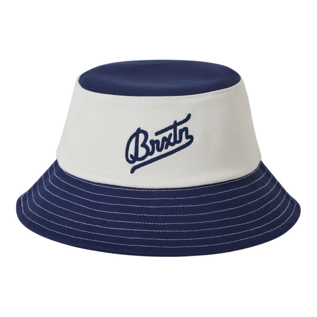 Brixton Eldon Packable Bucket Hat - Midnight Blue/Off White - Bucket Hat by Brixton