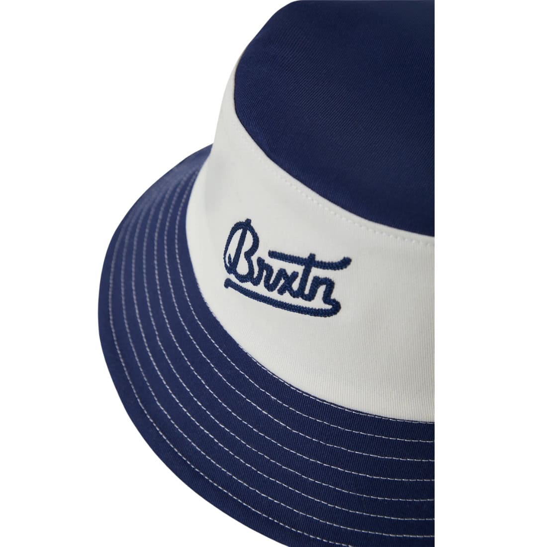 Brixton Eldon Packable Bucket Hat - Midnight Blue/Off White - Bucket Hat by Brixton