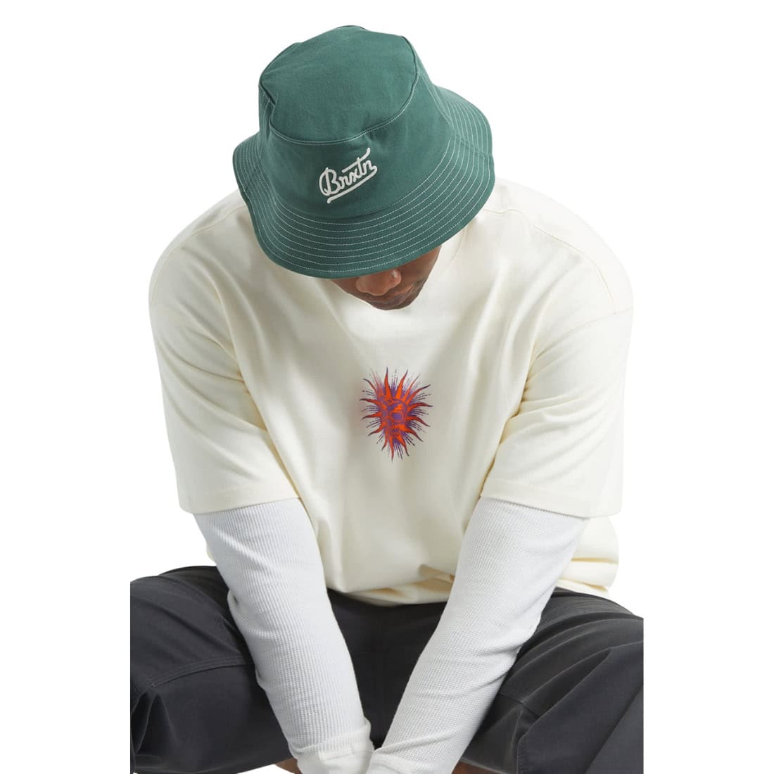 Brixton Eldon Packable Bucket Hat - Primal Green - Bucket Hat by Brixton