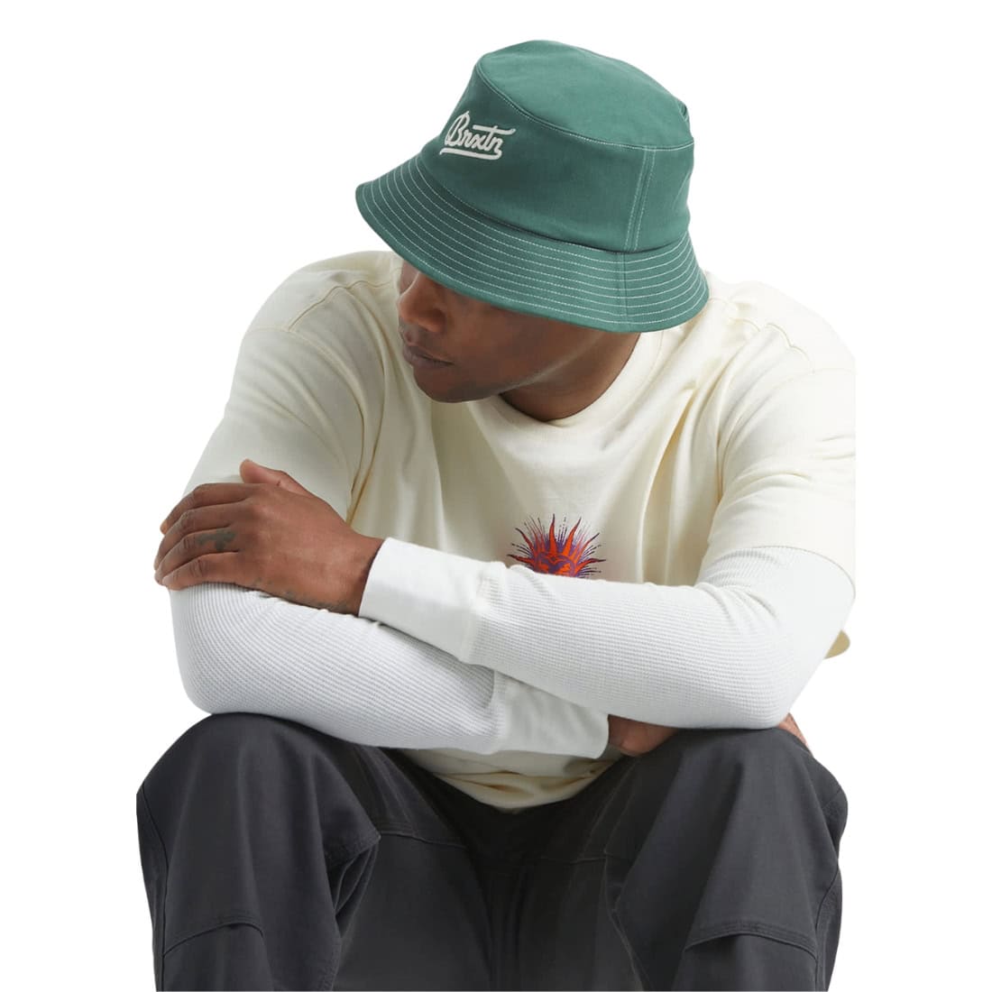 Brixton Eldon Packable Bucket Hat - Primal Green - Bucket Hat by Brixton
