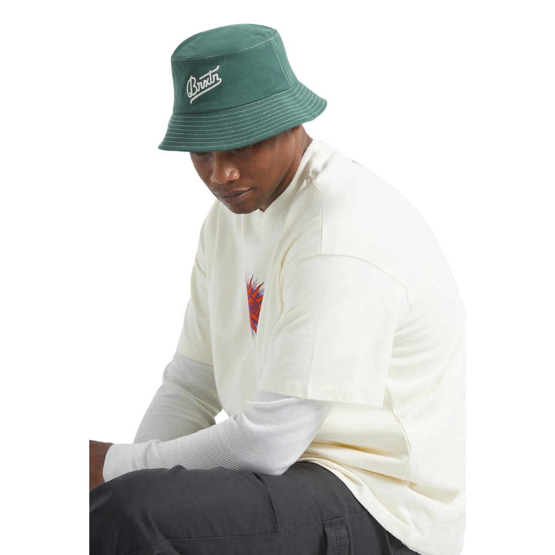 Brixton Eldon Packable Bucket Hat - Primal Green - Bucket Hat by Brixton