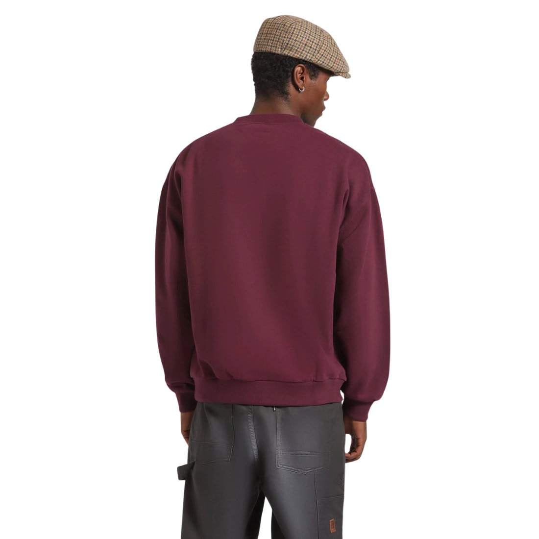 Brixton Embroidered Heavy Weight Crew - Port - Mens Crew Neck Sweatshirt by Brixton
