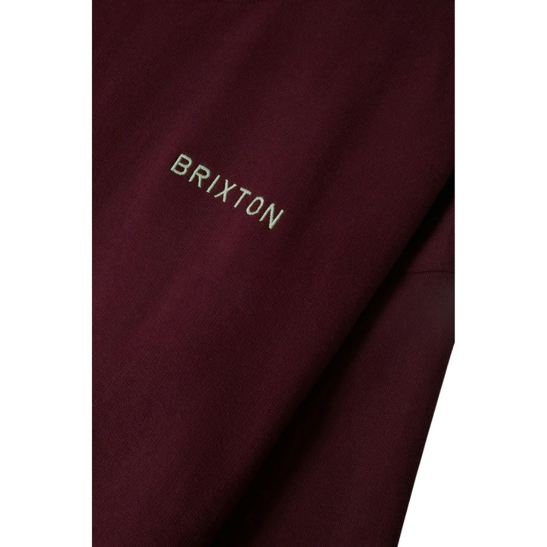 Brixton Embroidered Heavy Weight Crew - Port - Mens Crew Neck Sweatshirt by Brixton