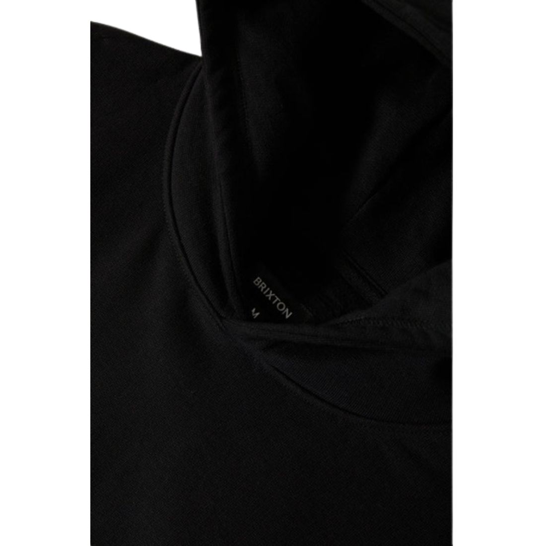 Brixton Embroidered Heavy Weight Hood - Black - Mens Pullover Hoodie by Brixton