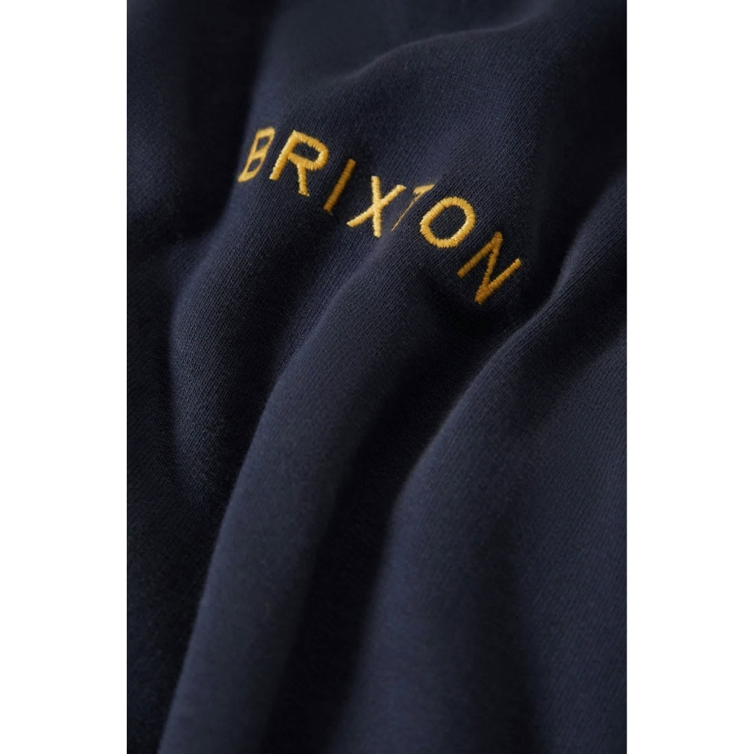 Brixton Embroidered Heavy Weight Hood - Mood Indigo - Mens Pullover Hoodie by Brixton