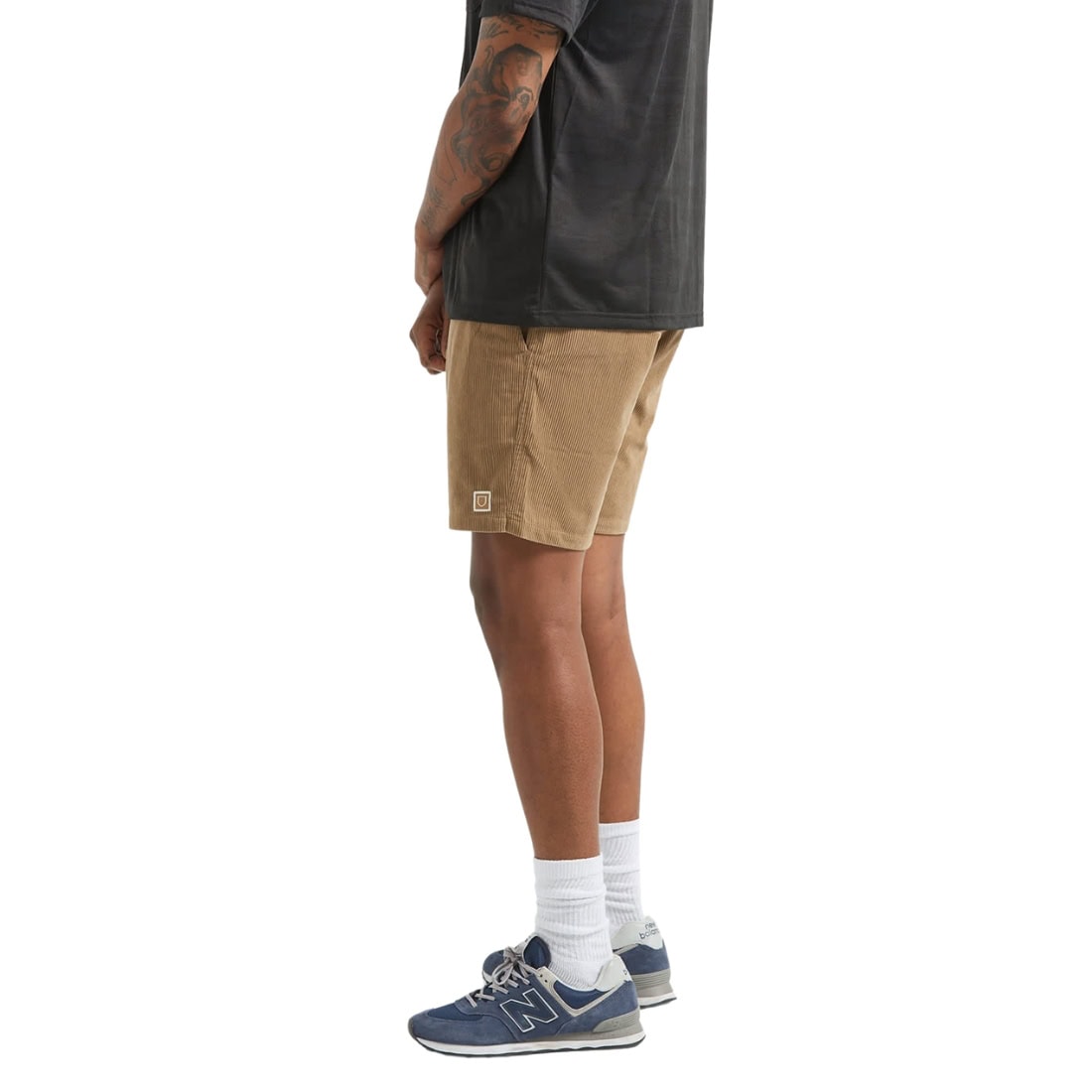 Brixton Everyday Corduroy Shorts - Vintage Khaki - Mens Walk Shorts by Brixton