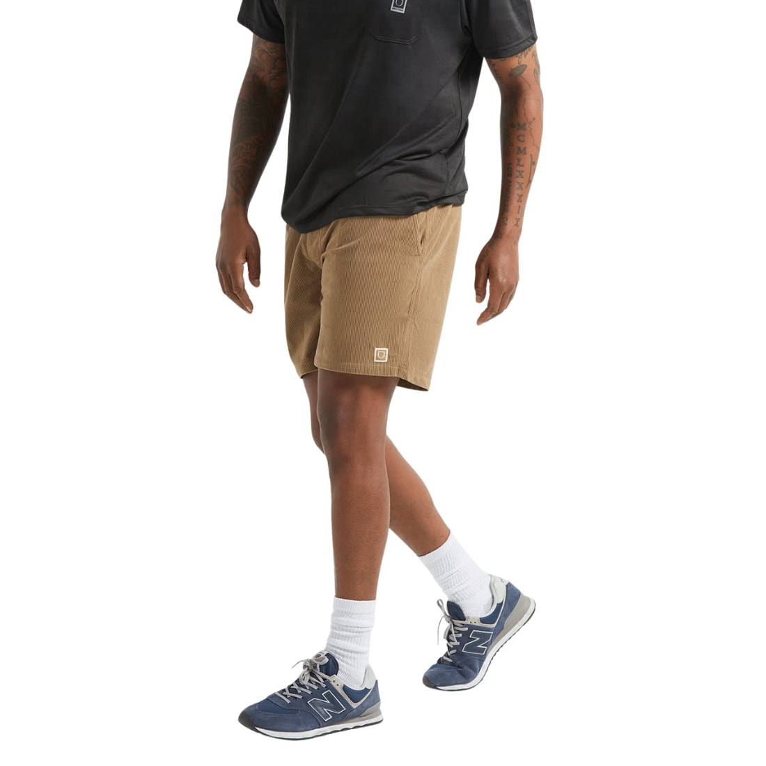 Brixton Everyday Corduroy Shorts - Vintage Khaki - Mens Walk Shorts by Brixton