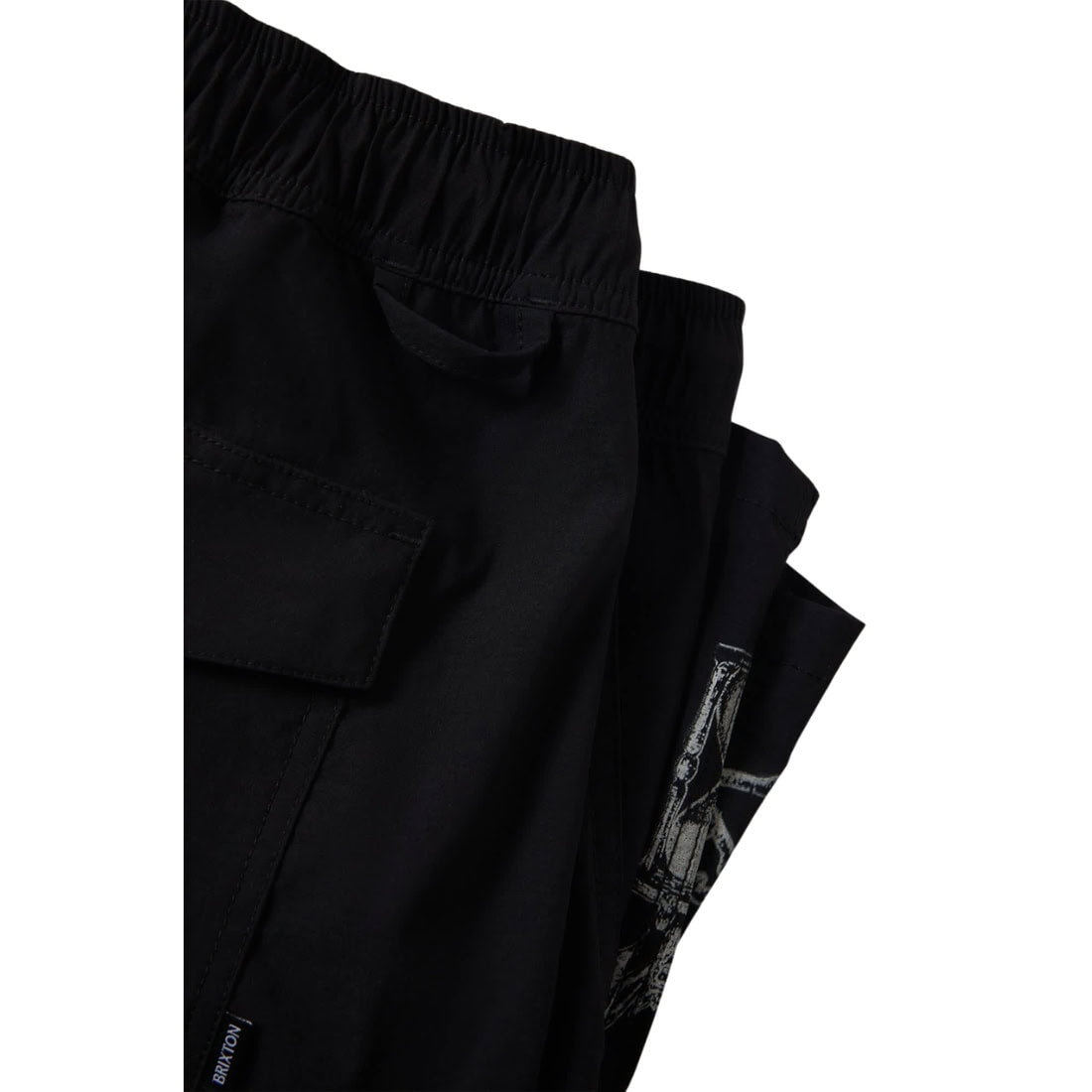 Brixton Everyday Stretch Hybrid Shorts - Black - Mens Walk Shorts by Brixton
