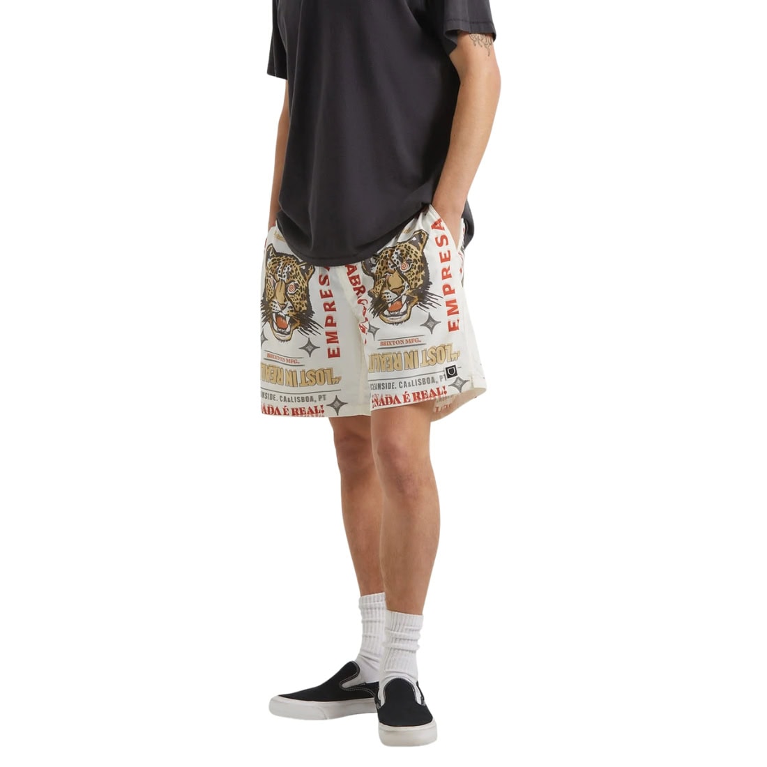 Brixton Everyday Stretch Hybrid Shorts - Lost In Reality - Mens Walk Shorts by Brixton