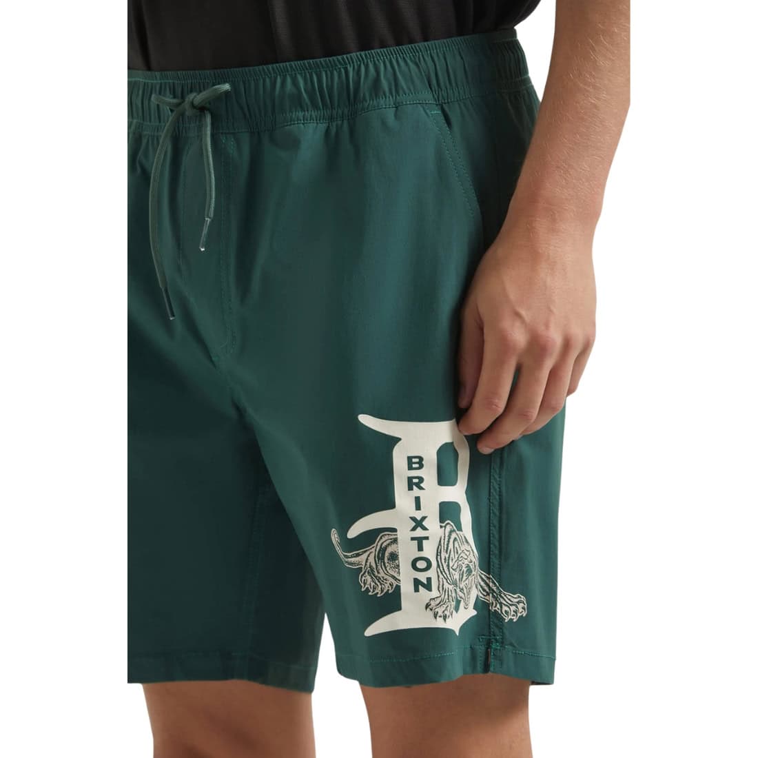 Brixton Everyday Stretch Hybrid Shorts - Primal Green - Mens Walk Shorts by Brixton