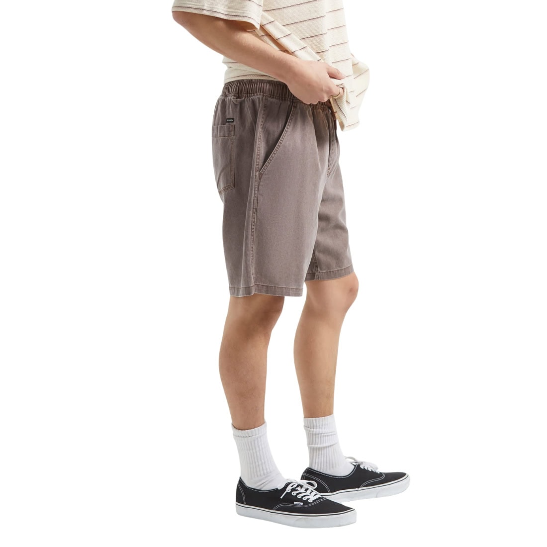 Brixton Everyday Vintage Wash Shorts - Chocolate - Mens Walk Shorts by Brixton