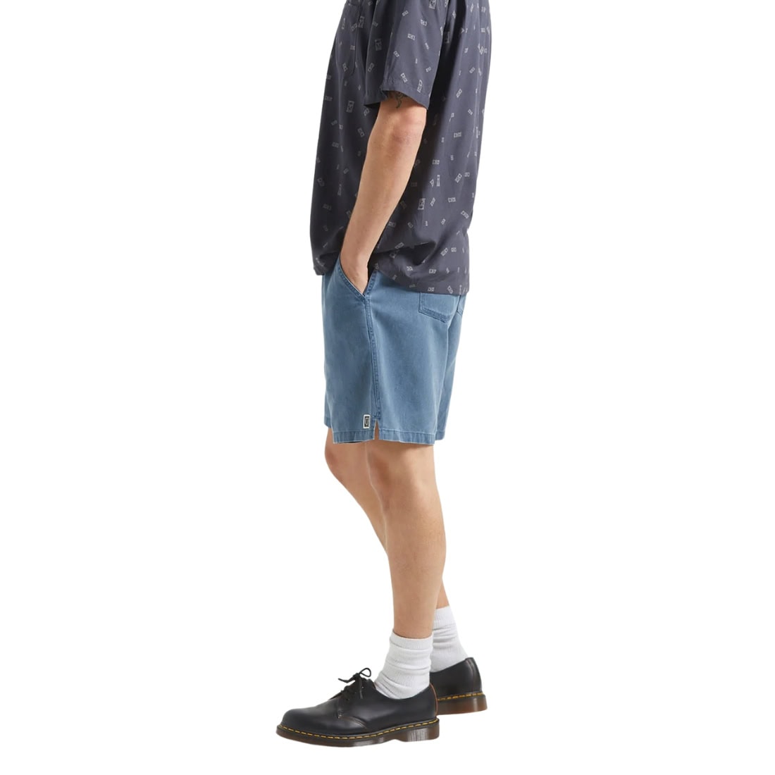 Brixton Everyday Vintage Wash Shorts - Midnight Blue - Mens Walk Shorts by Brixton