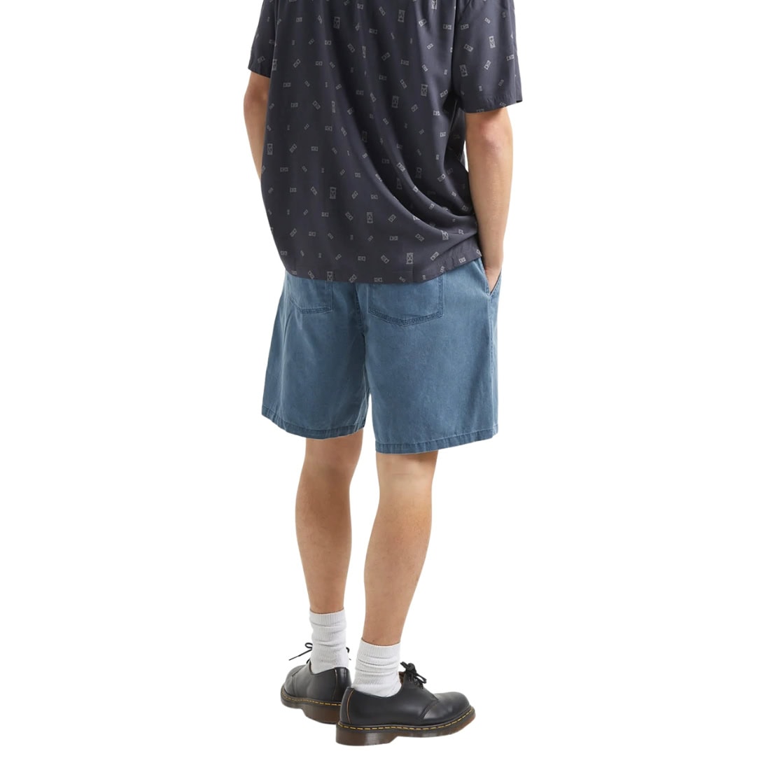 Brixton Everyday Vintage Wash Shorts - Midnight Blue - Mens Walk Shorts by Brixton