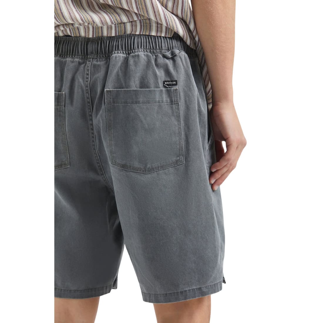 Brixton Everyday Vintage Wash Shorts - Vintage Black - Mens Walk Shorts by Brixton