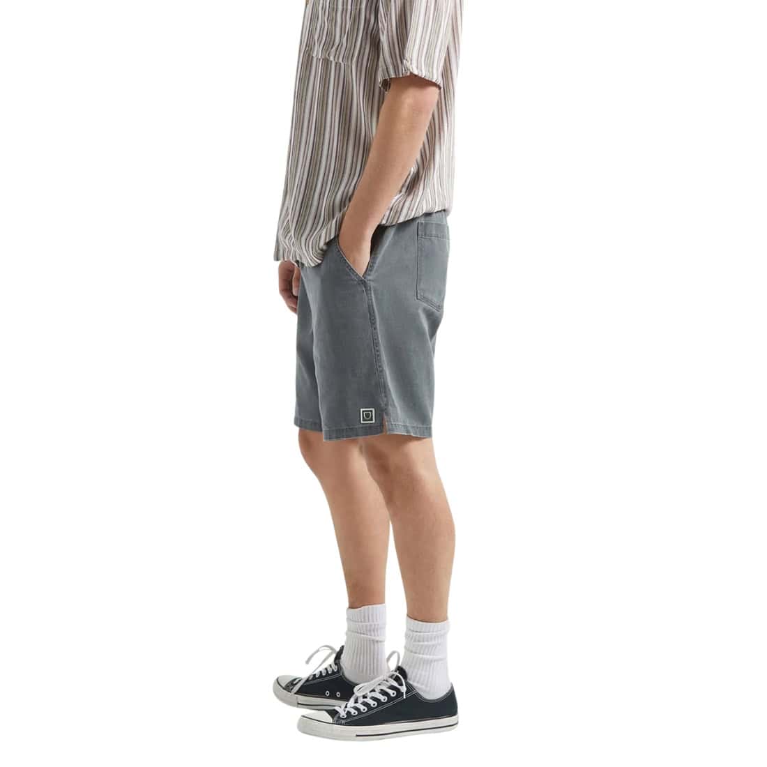 Brixton Everyday Vintage Wash Shorts - Vintage Black - Mens Walk Shorts by Brixton