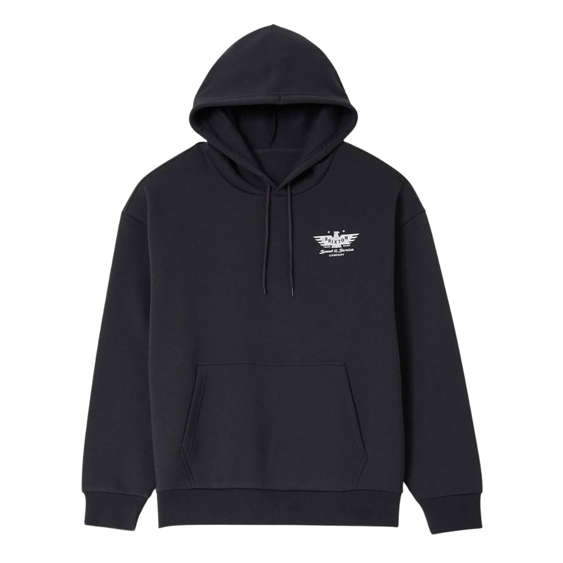 Brixton Ewing Hood - Black - Mens Pullover Hoodie by Brixton