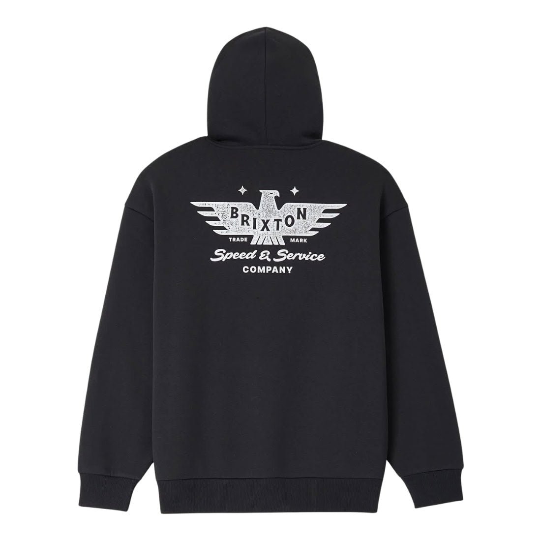 Brixton Ewing Hood - Black - Mens Pullover Hoodie by Brixton