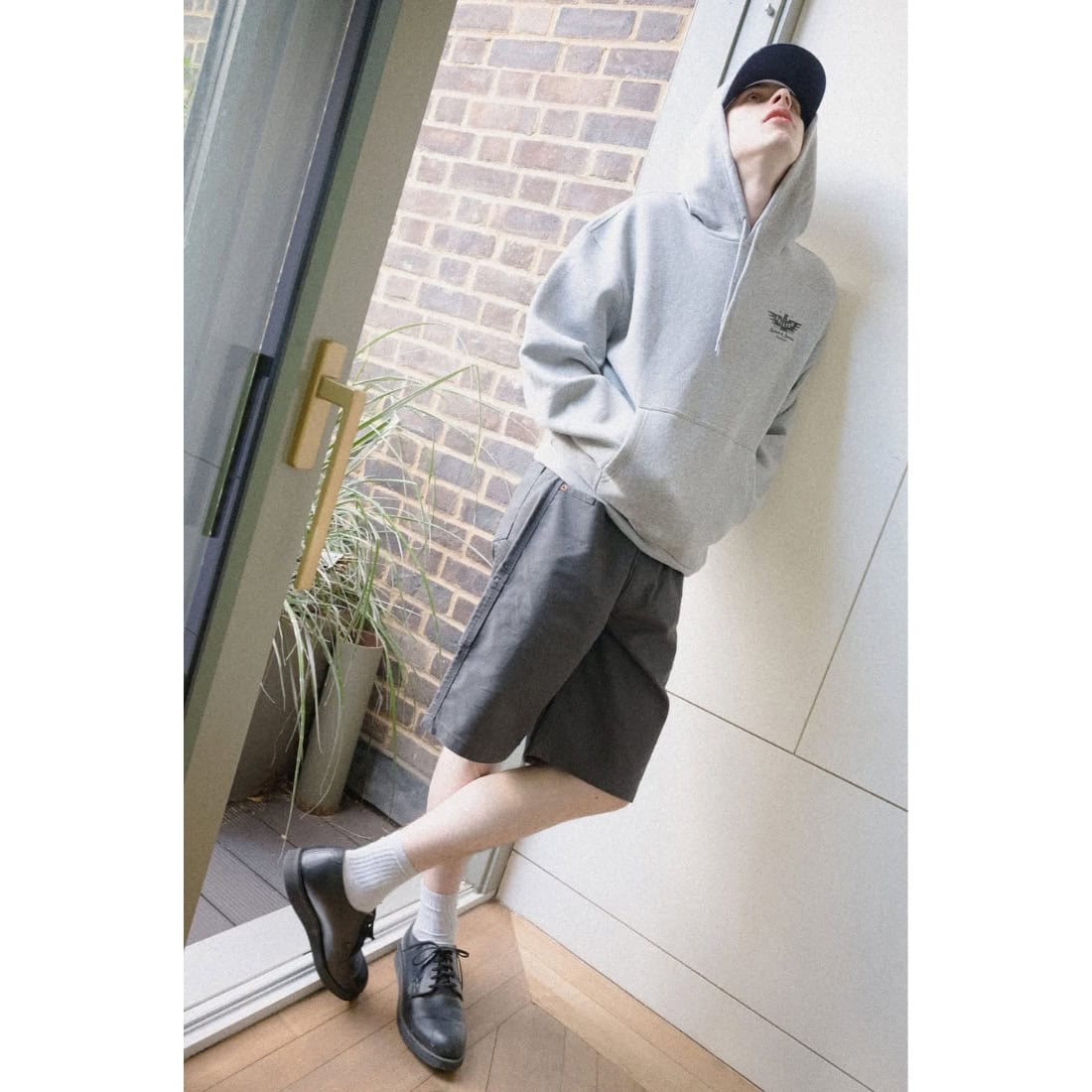 Brixton Ewing Hood - Heather Grey - Mens Pullover Hoodie by Brixton