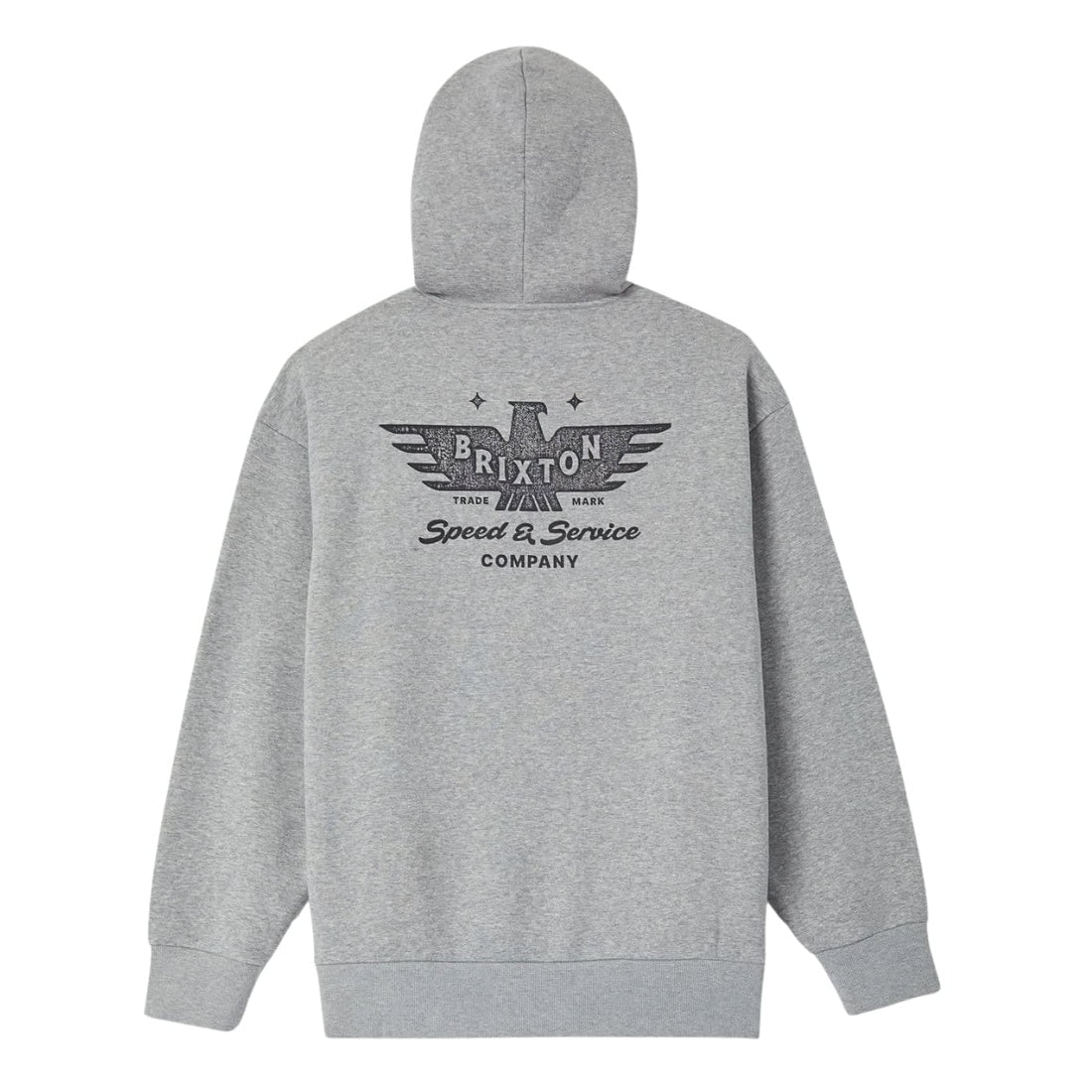 Brixton Ewing Hood - Heather Grey - Mens Pullover Hoodie by Brixton