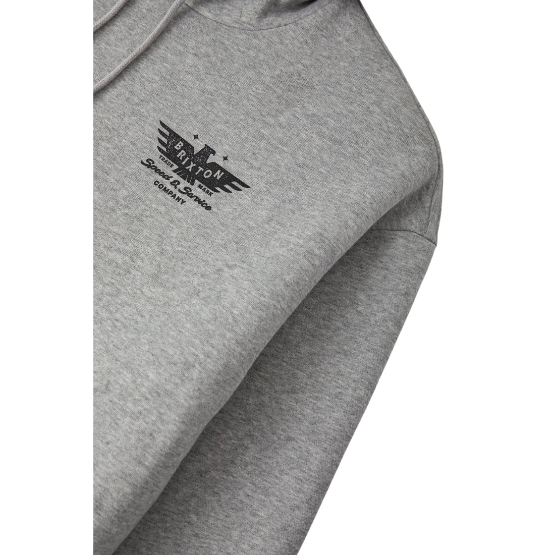 Brixton Ewing Hood - Heather Grey - Mens Pullover Hoodie by Brixton