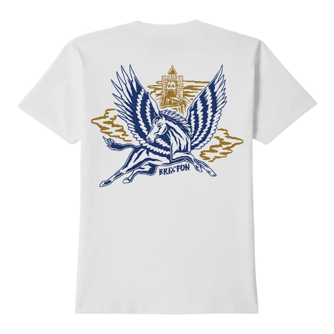 Brixton Fantasy T-Shirt - White - Mens Graphic T-Shirt by Brixton