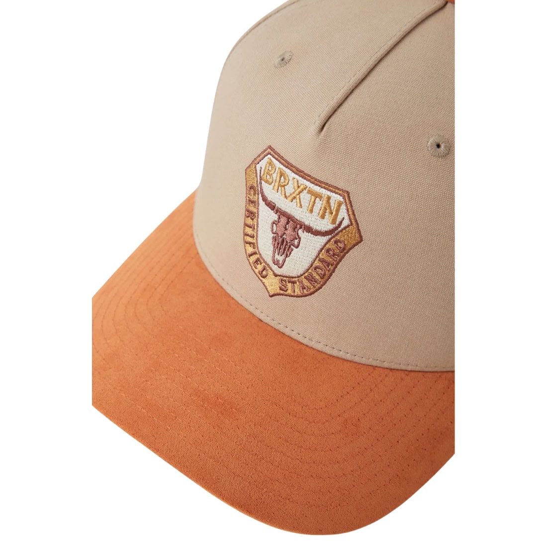 Brixton Fraser Snapback Cap - Olive Stone - Snapback Cap by Brixton One Size