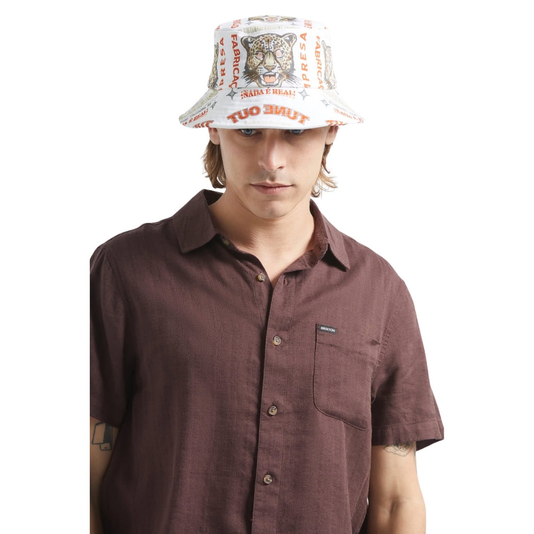 Brixton Getaway Packable Bucket Hat - Lost In Reality - Bucket Hat by Brixton