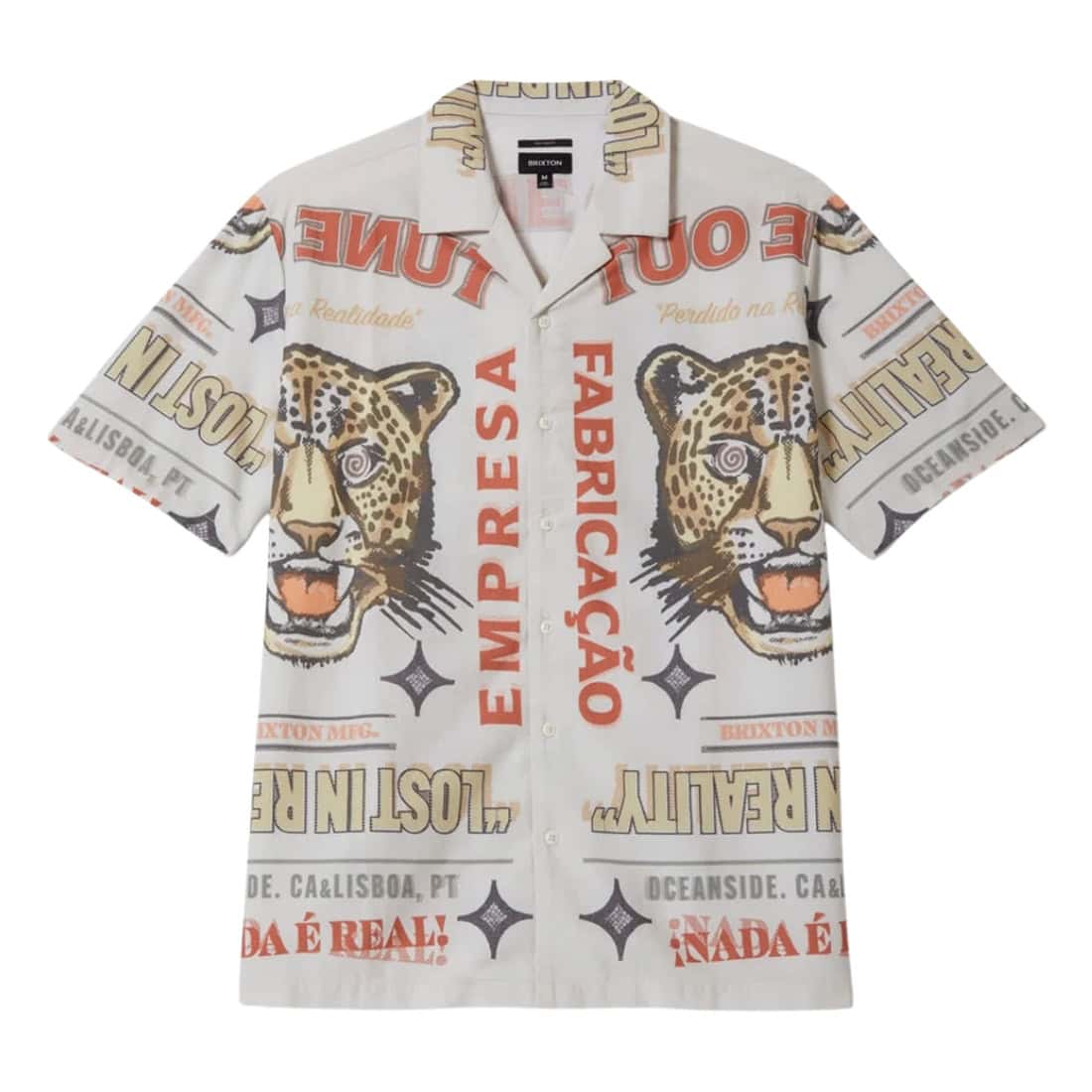 Brixton Getaway Short Sleeve Woven Shirt - Lost In Reality Print - Mens Casual Shirt by Brixton