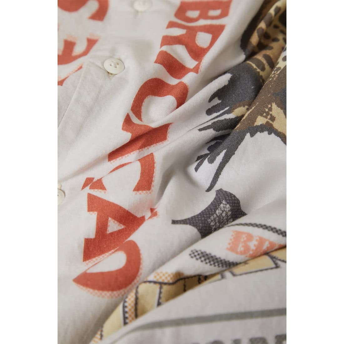 Brixton Getaway Short Sleeve Woven Shirt - Lost In Reality Print - Mens Casual Shirt by Brixton