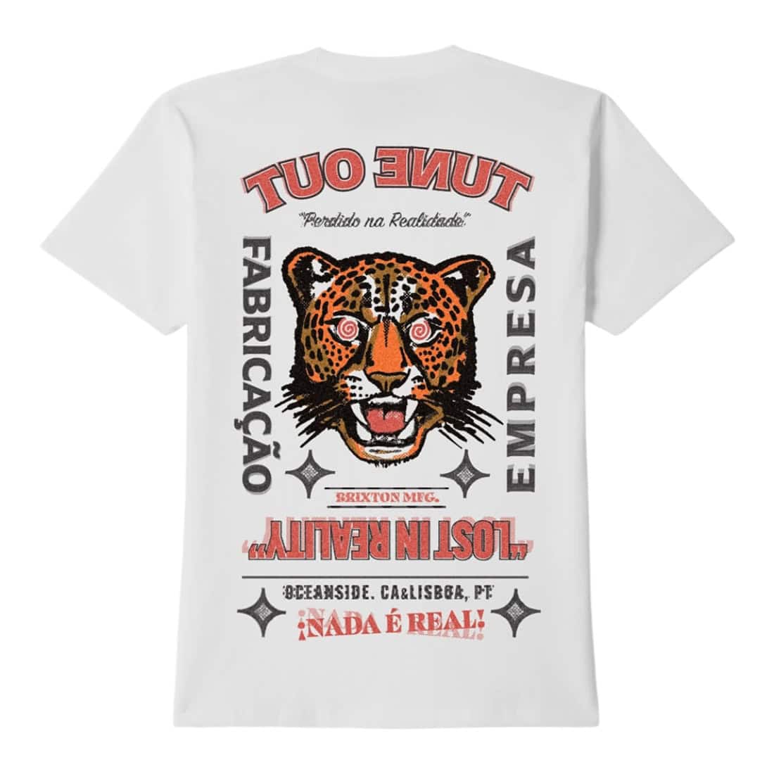 Brixton Getaway T-Shirt - White - Mens Graphic T-Shirt by Brixton