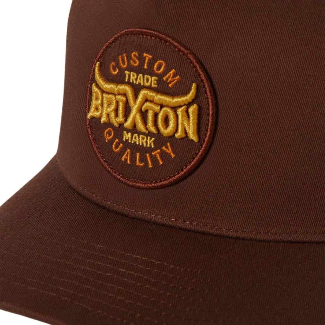 Brixton Gibson C NP MP Trucker Hat - Brown/Off White - Trucker Cap by Brixton One Size